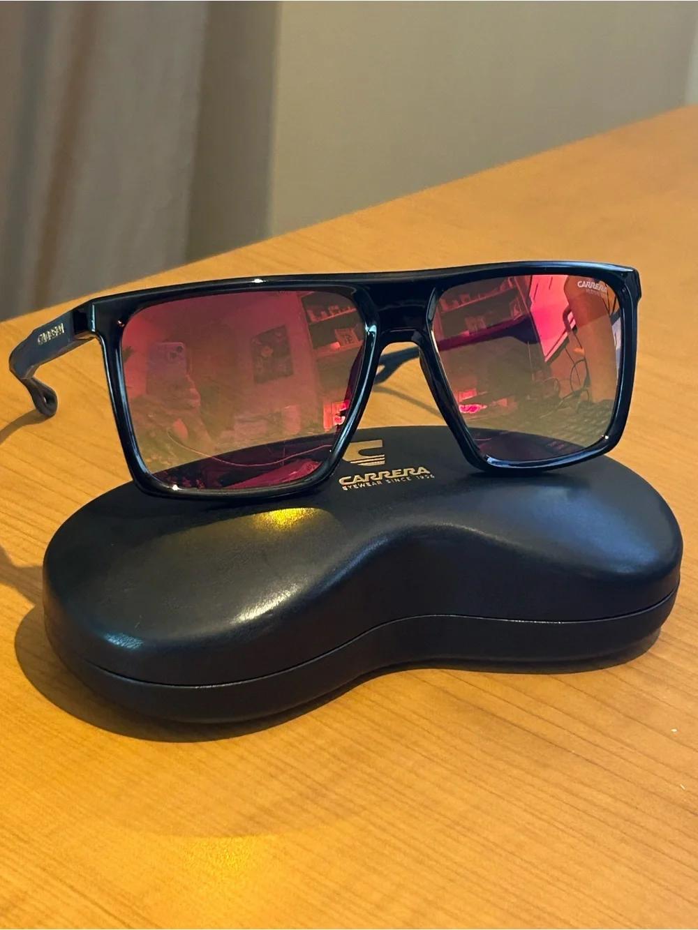 Carrera Festival Sunglasses in Black with Gold Accent